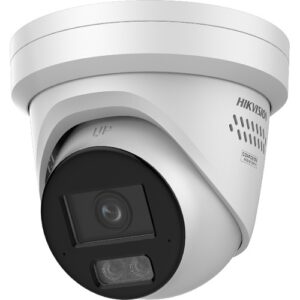 Hikvision DS-2CD23126G3-IS2UY/SL(2.8mm)(eF) Stałopozycyjna kamera IP typu turret z serii Pro 12 MP ze światłem stroboskopowym Acusense i ostrzeżeniem dźwiękowym, obiektyw 2,8 mm, biała