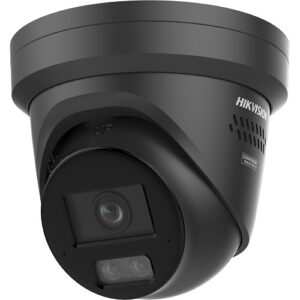 Hikvision DS-2CD23126G3-IS2UY/SL(2.8)eFBLACK Kamera IP typu turret serii Pro 12 MP ze światłem stroboskopowym Acusense i ostrzeżeniem dźwiękowym, obiektyw stałoogniskowy 2,8 mm, IP67, czarna