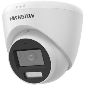 Hikvision DS-2CE78D0T-LFS(2.8mm) Inteligentna hybrydowa kamera typu turret 2 MP z oświetleniem i dźwiękiem, obiektyw stały 2,8 mm